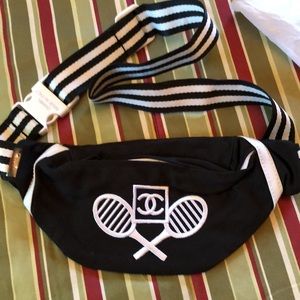 CHANEL Black and White Crossbody Bag